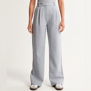 Abercrombie and Fitch Sloane Tailor High Waist Wide Leg Trouser Pant Curve Love